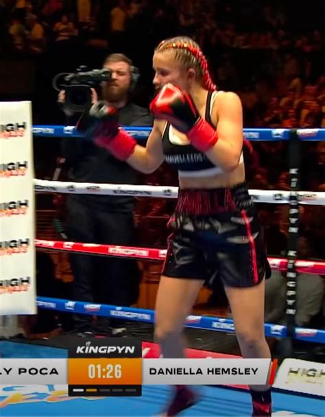 daniella hemsley just flashed the audience|Boxer Daniella Hemsley Shocked Announcers By Flashing Crowd